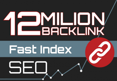 I will do 12million SEO backlinks fast index your website