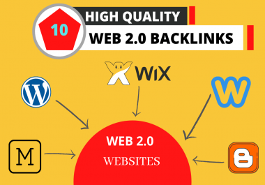 I Will Create 10 High-Quality Web 2.0 backlinks