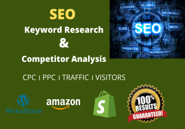 SEO Keyword Research & Competitor Analysis For Google Top Ranking