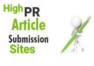 I will submit blog posts to High PR 150 articles directories