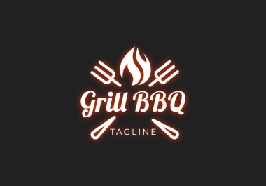 I will design restaurant fast-food grill logo