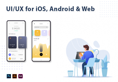 I will do minimal design for web and app