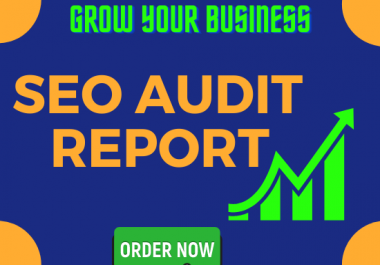 I will provide you an effective SEO audit report and service