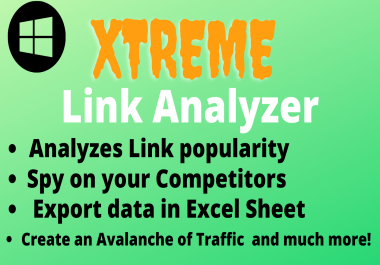 Xtreme Link analyzer can help you to spy on your competitors,  analyzes link popularity of your site