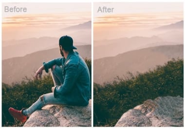 I will remove unwanted object,  person from 35 photos