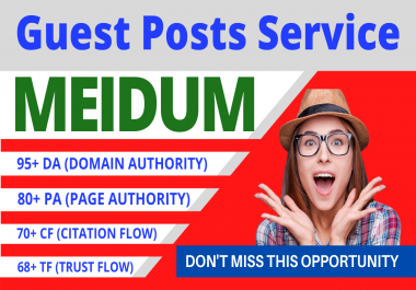 Cheap guest post services and high-quality SEO guest posts will be provided to you on Medium DA95.