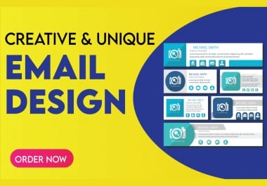 design a stunning mail chimp email,  newsletter template