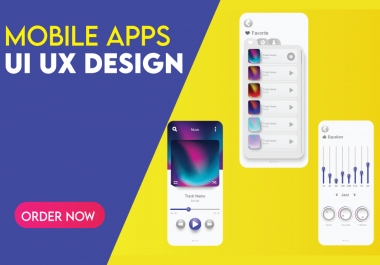 design clean UI UX for mobile apps in adobe xd