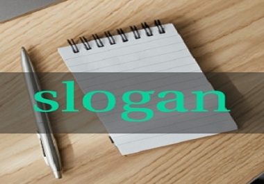 Create an awesome slogan for your company
