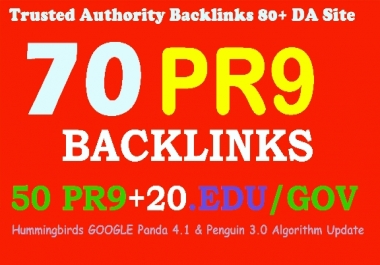 Indexable Top search Boost Your Google Ranking 70 back links 50 PR9+20 EDU 80+DA Manual & Safe SEO