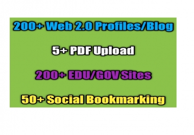 I will do 200 high authority site backlinks for your website and top Google ranking
