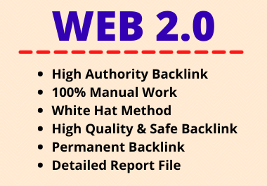 Top ranking High authority 35 web2.0 search ranking for you company