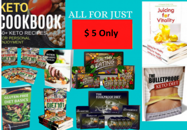I will send 5 keto diet eBooks