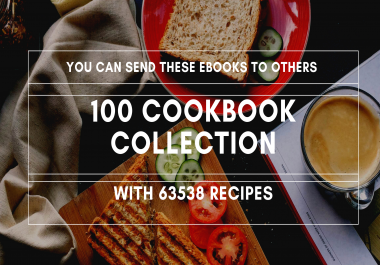 Send you 100 cookbooks with 63538 recipes