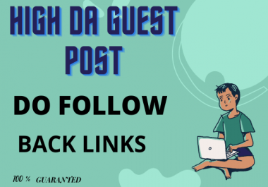 I will do publish guest post on high da websites