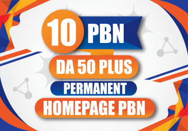 I Will Provide 10 Homepage PBN DA 50 Plus High Quality Permanent SEO Backlinks