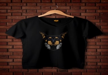 I will make custom and trendy t-shirt design