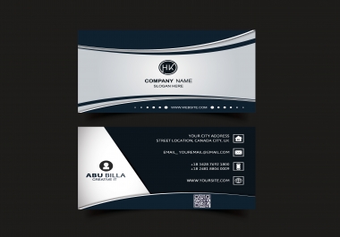 Design professional 2 sided business card + unlimited Revisions