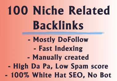100 Niche relevant Backlinks forum and blog commenting