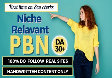 Get FIVE Niche Relevant Do follow PBN for Rapid results with DA 30+ Real Sites