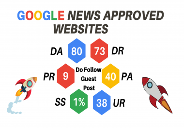 Get ONE guest post from google news approved websites to super rank your website