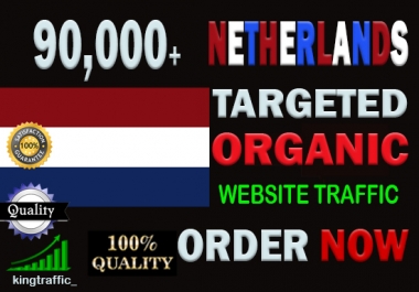 90,000 Active Quality Dutch web visitors real targeted Genuine Organic web traffic from Netherlands