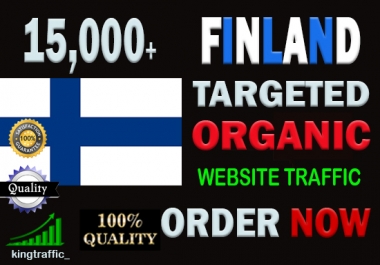 15,000 High Quality Finnish web visitors real targeted Genuine web traffic from Finland