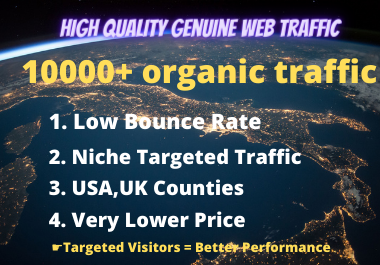 Drive Unlimited Genuine Web Traffic for 30 Days