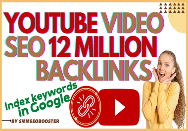 Youtube video SEO Get 12 Million backlinks from blogger,  tumblr,  blogs,  weebly,  Web 2.0 sites