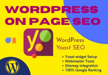I Will do On Page Yoast SEO And Technical SEO Optimization of WordPress Website