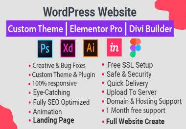 I will design professional and responsive WordPress website for You