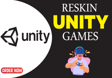 I will reskin,  modify,  develop and integrate assets in unity 2d 3d game