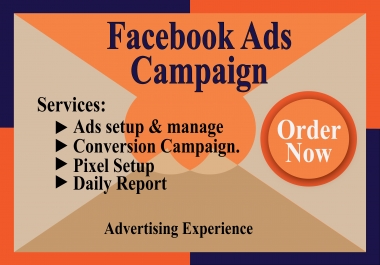 I will set up your facebook ads campaign with high quality fb ads