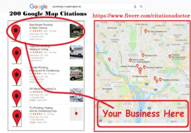 Create 7000 google maps citations for local business and GMB for local SEO