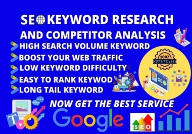 Effective SEO Keyword Research and Competitor Analysis