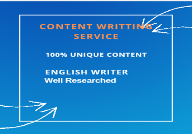 I will provide you unique content for your website.