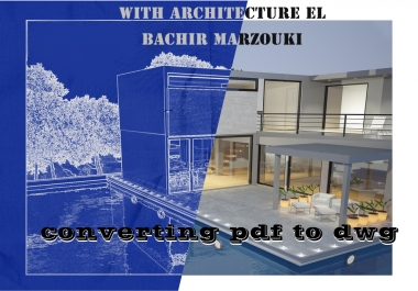 I'm an professional architecture,  i will convert to you pdf to dwg