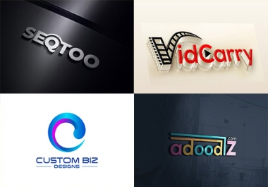 I Will Design Modern Creative Minimalist Flat & 3D Branding Logo