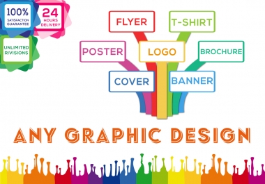 I will do any graphic design,  photoshop,  and illustrator related work
