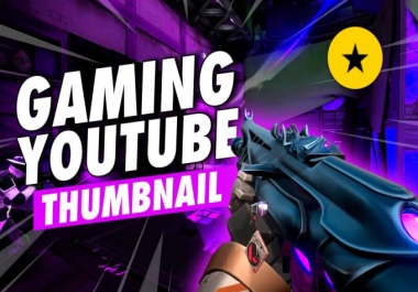 I will design gaming thumbnails and banner for YouTube.