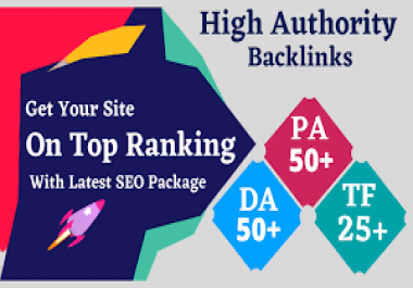 I will make Your Site Into TOP Google Ranking by Quality Backlink Package