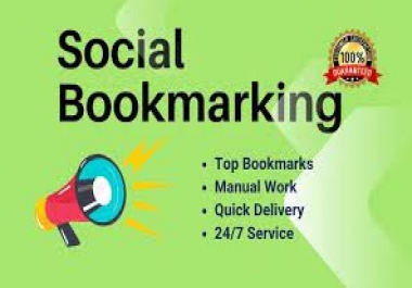 Manual 100 Live Social Bookmarking Your Site within 24 hours