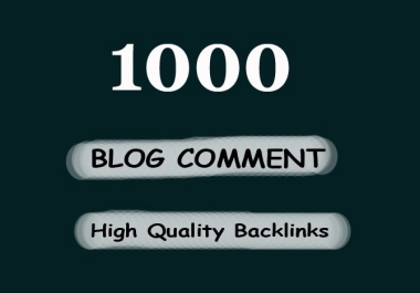 Provide Manually 1000 high TF,  CF Dofollow Blog comments backlinks on high DA unique blogs