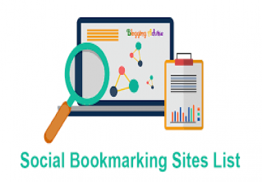 I will Manually Bookmark your site to TOP 100 Social bookmarking sites