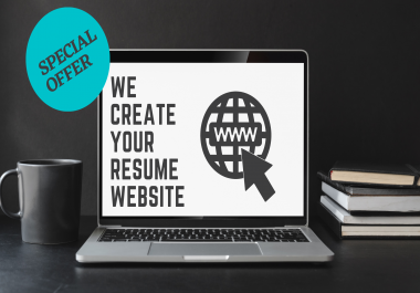 I will create top class resume website for you in 24hr