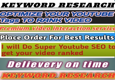 OPTIMIZE YOUR YOUTUBE Tags TO RANK VIDEO Rank Your Video At The Top Of YouTube