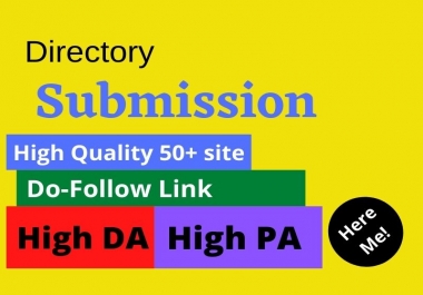 I will do 50 HQ web directory backlinks