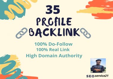 I will create 35 High Authority profile Backlinks