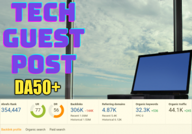 Do tech guest post on high da blog