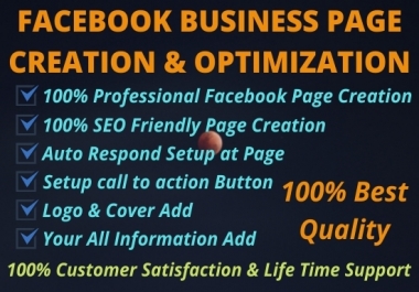 I will Create & Design an Impressive Facebook business page.